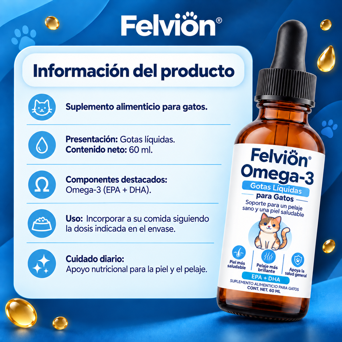 Gotas Felvion®| Adiós al pelo por todas partes.
